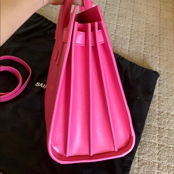 SAINT LAURENT Calfskin Small Sac De Jour Pink. - Picture 4 of 8